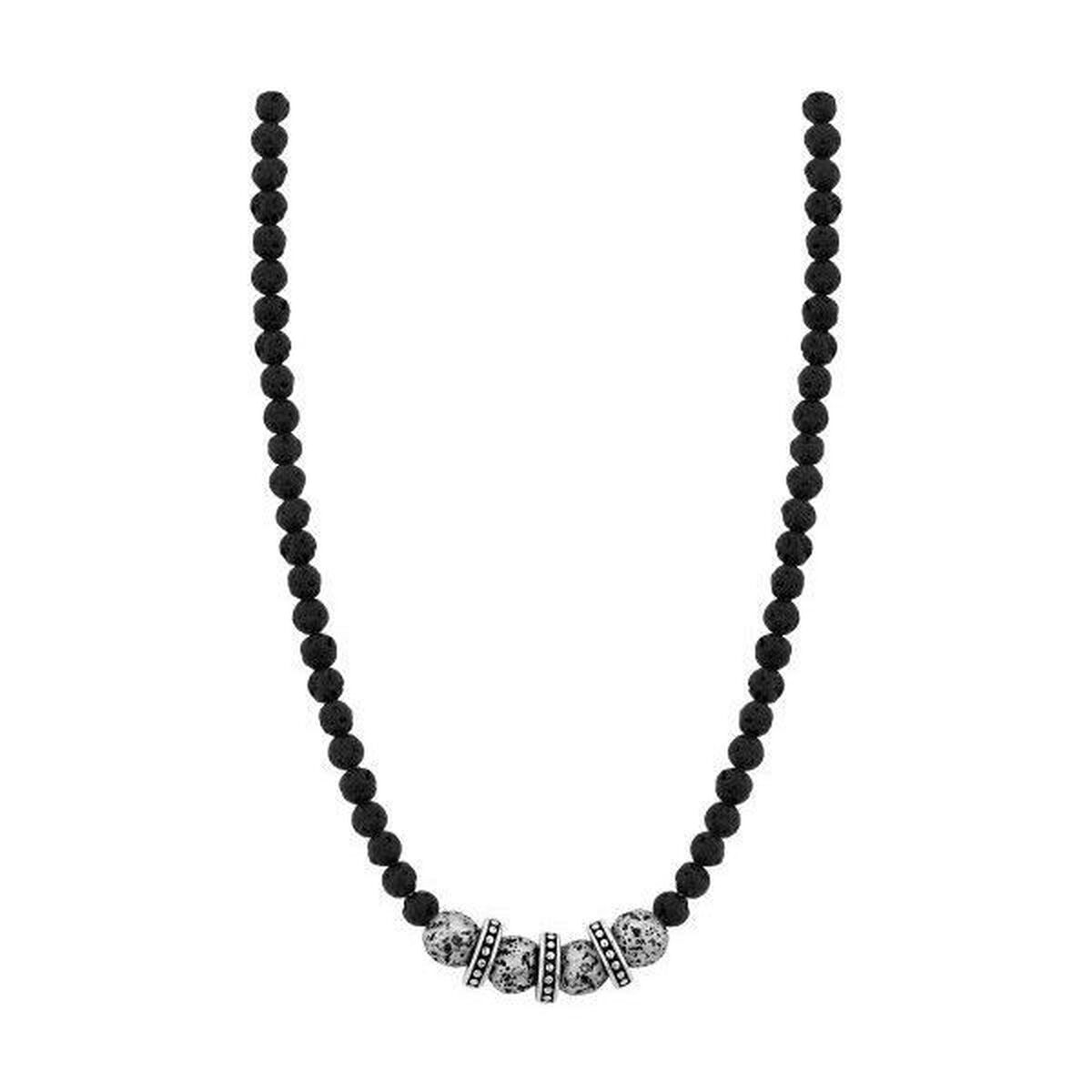 Collier Unisexe Police PJ.26481PSE-01 - Acier Inoxydable Noir 60cm - Style Urbain