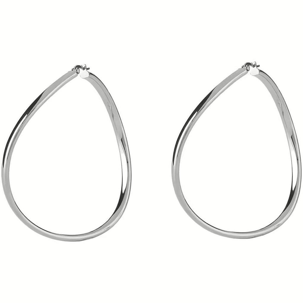 Boucles d'Oreilles Femme Guess JUBE04195JWRHT-U - Acier Inoxydable - 7 cm - Argenté
