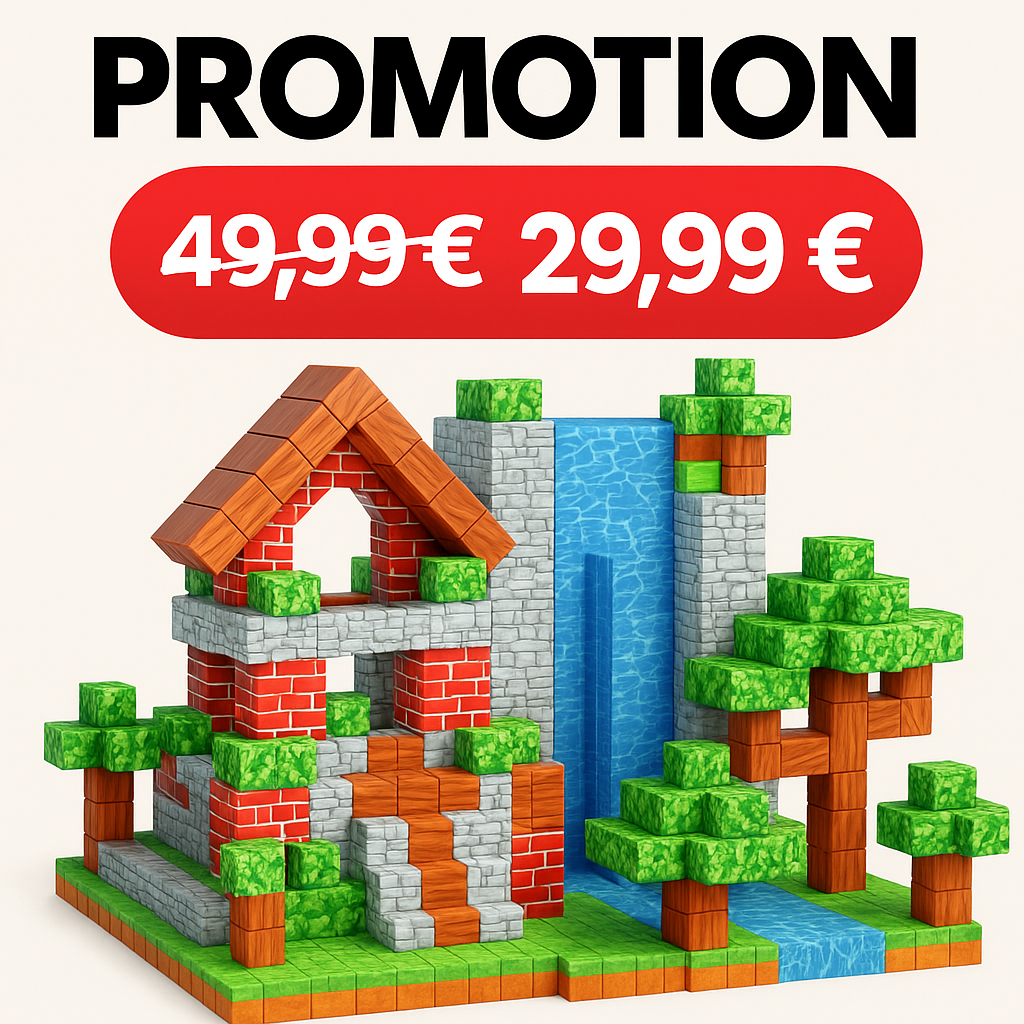 Lot de 100 Cubes Magnétiques de Construction - Jeu Éducatif STEM Enfant 6+