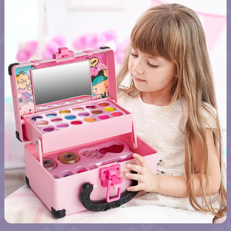 Kit Maquillage Enfant Complet - Cosmétiques Non Toxiques Fille 3+