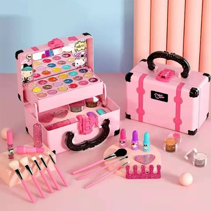 Kit Maquillage Enfant Complet - Cosmétiques Non Toxiques Fille 3+