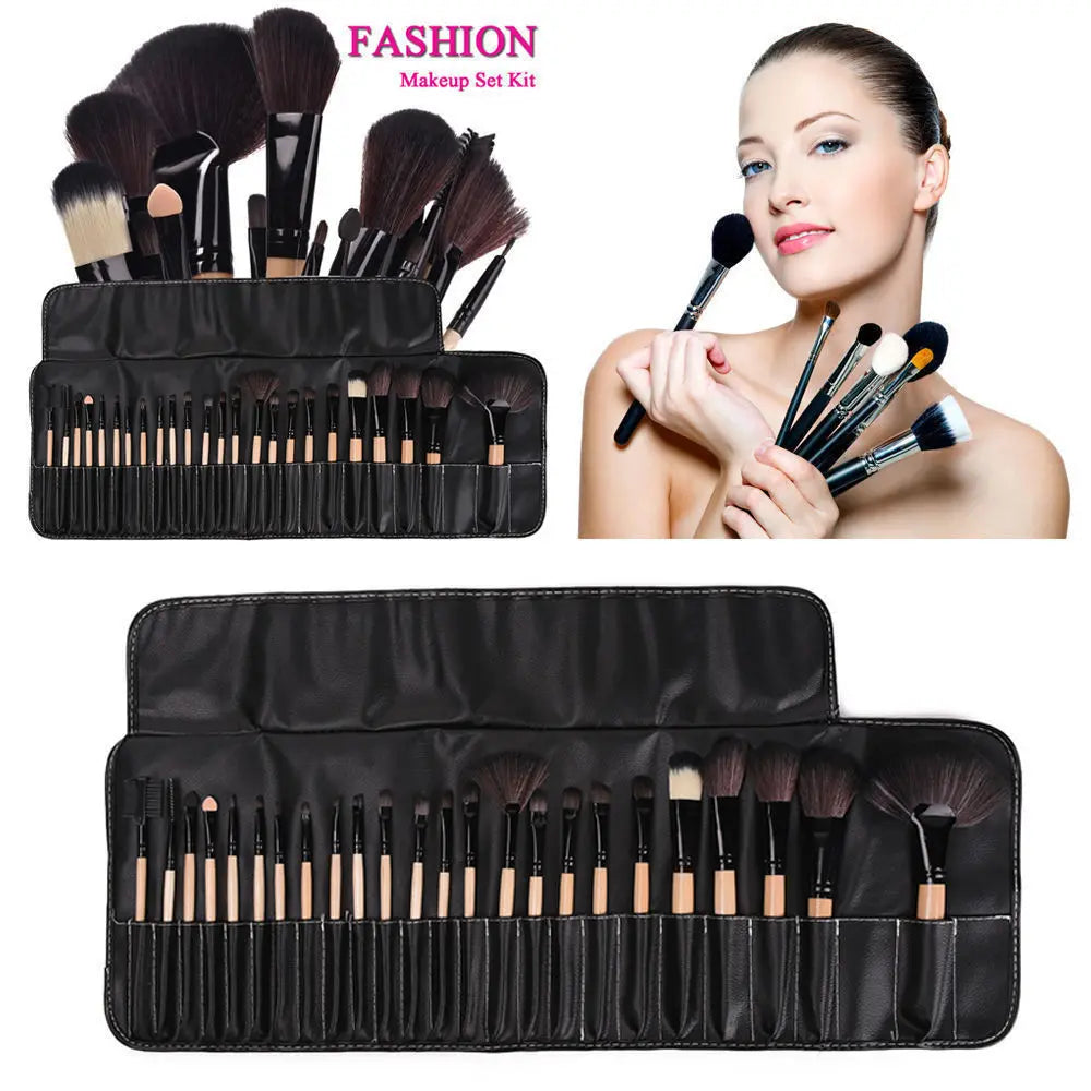 Set 30 Pinceaux Maquillage Professionnels - Trousse Complète Beauté