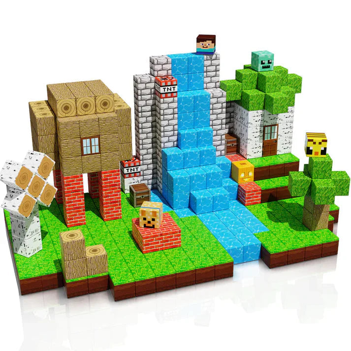 Lot de 100 Cubes Magnétiques de Construction - Jeu Éducatif STEM Enfant 6+